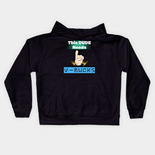 V Bucks Funny Gifts Kids Hoodie